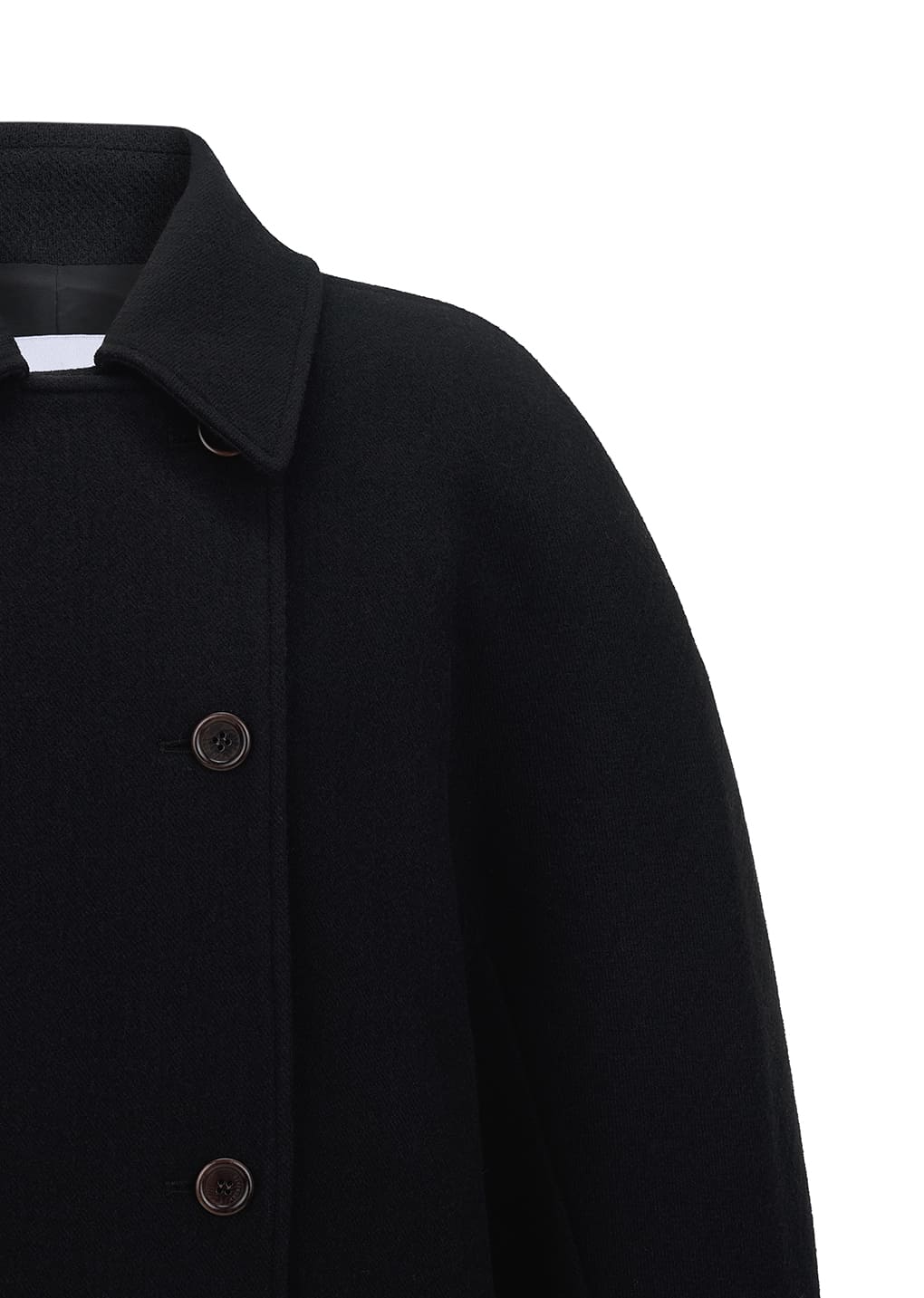 Amomento - rounded half coat (Black) product image 12 | TRAB K-Fashion Australia