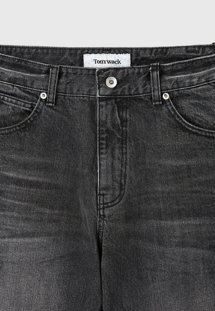 Tonywack - Flared Reconstructed Denim Jeans (Washed Black) product image 11 | TRAB K-Fashion Australia