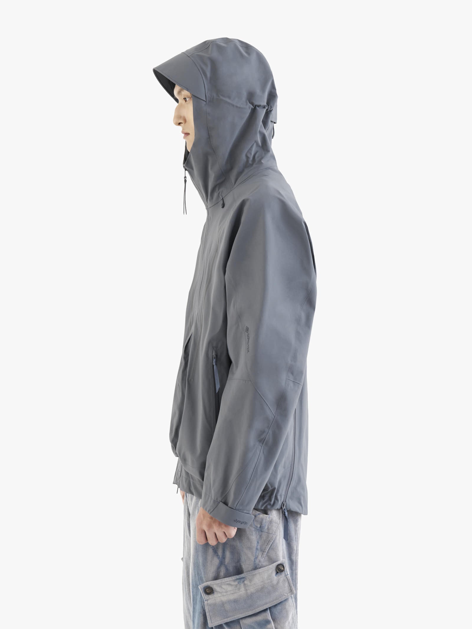 Jiyong Kim - Gore-Tex Draped Windbreaker (Grey) product image 6 | TRAB K-Fashion Australia