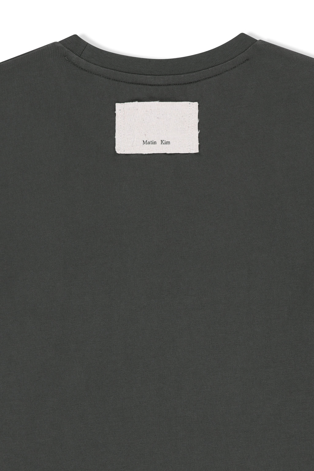 Matin Kim - Applique Logo Slim Top (Charcoal) product image 5 | TRAB K-Fashion Australia