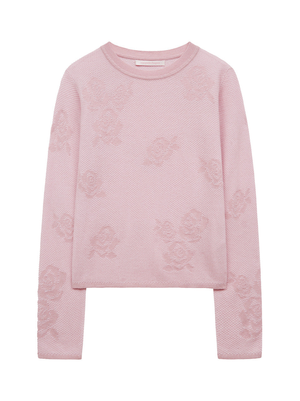 Margarin Fingers - Rose Jacquard Knit (Pink) product image 2 | TRAB K-Fashion Australia