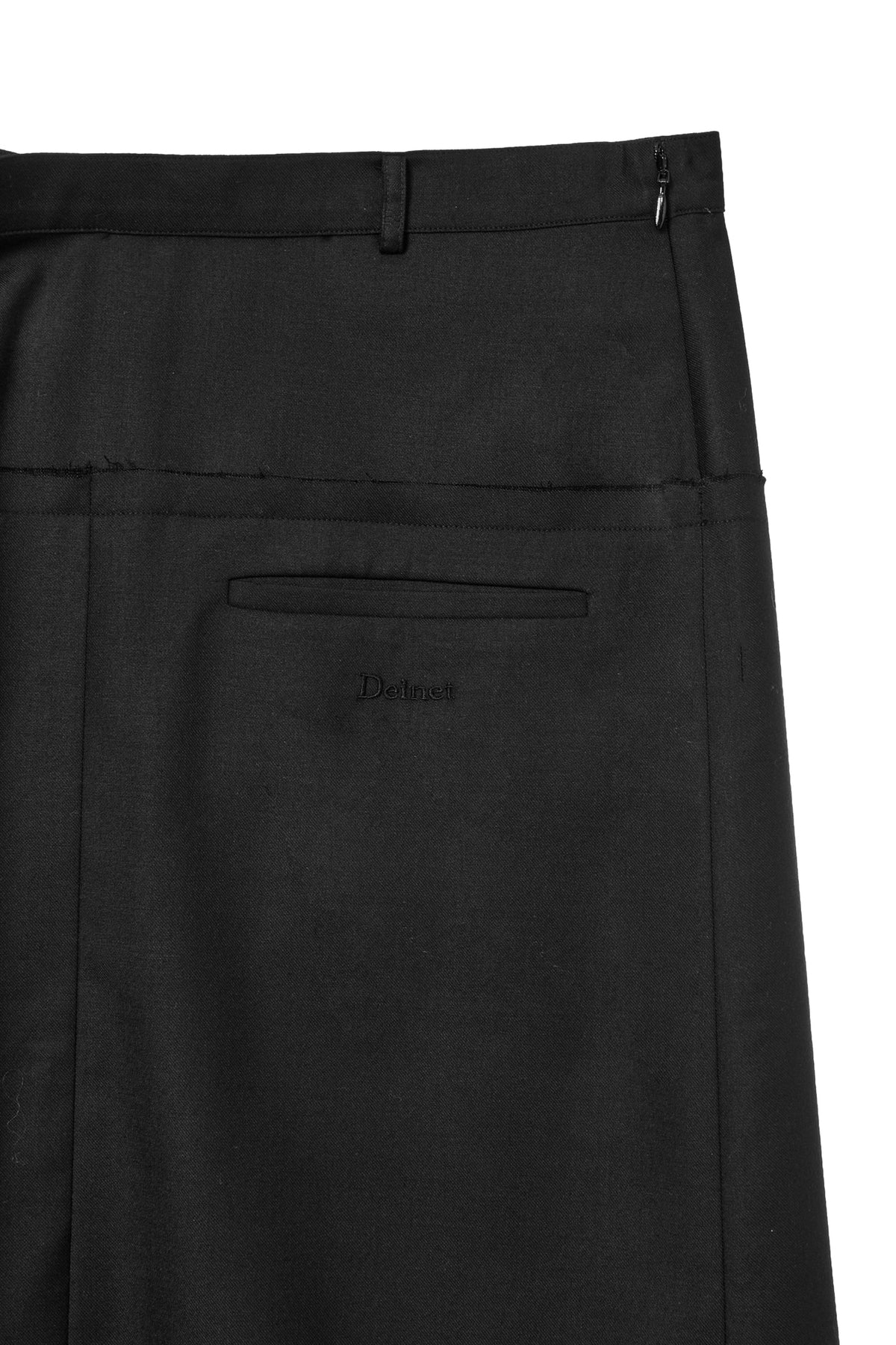 Deinet - Raw Edge Layered Midi Skirt (Black) product image 9 | TRAB K-Fashion Australia