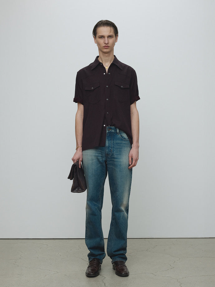 Tonywack - Slim Straight Denim Jeans (Vintage Washed Blue) product image 5 | TRAB K-Fashion Australia