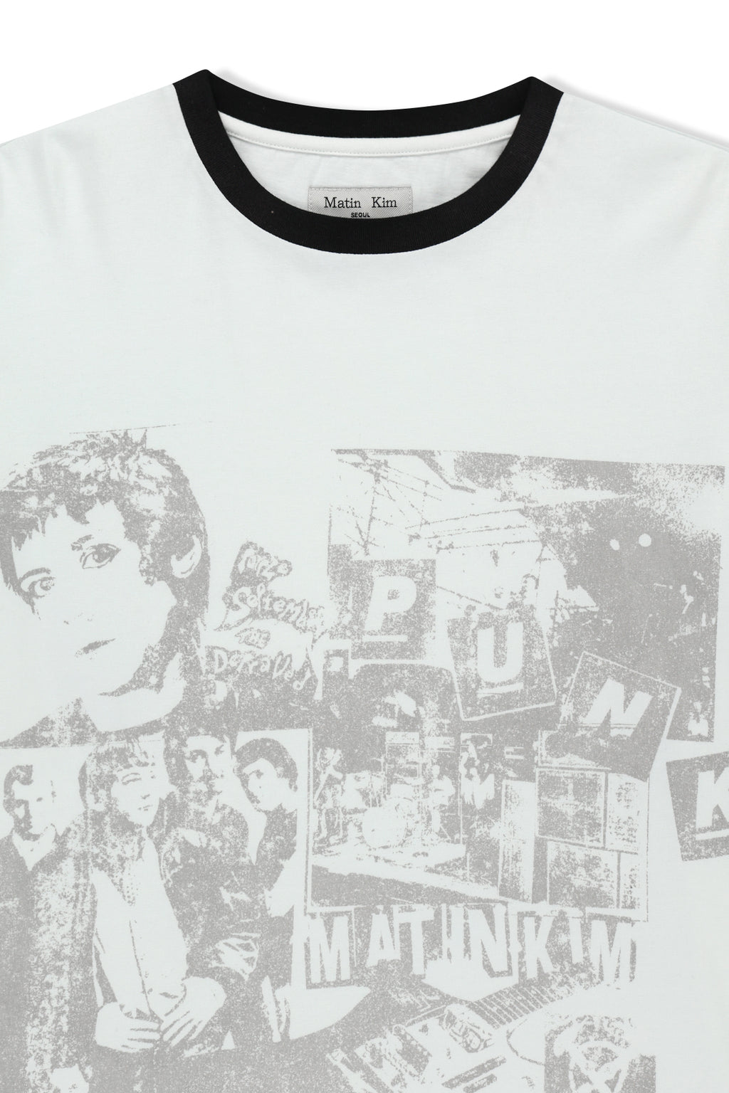 Matin Kim - Matin Punk Graffiti Top (White) product image 3 | TRAB K-Fashion Australia