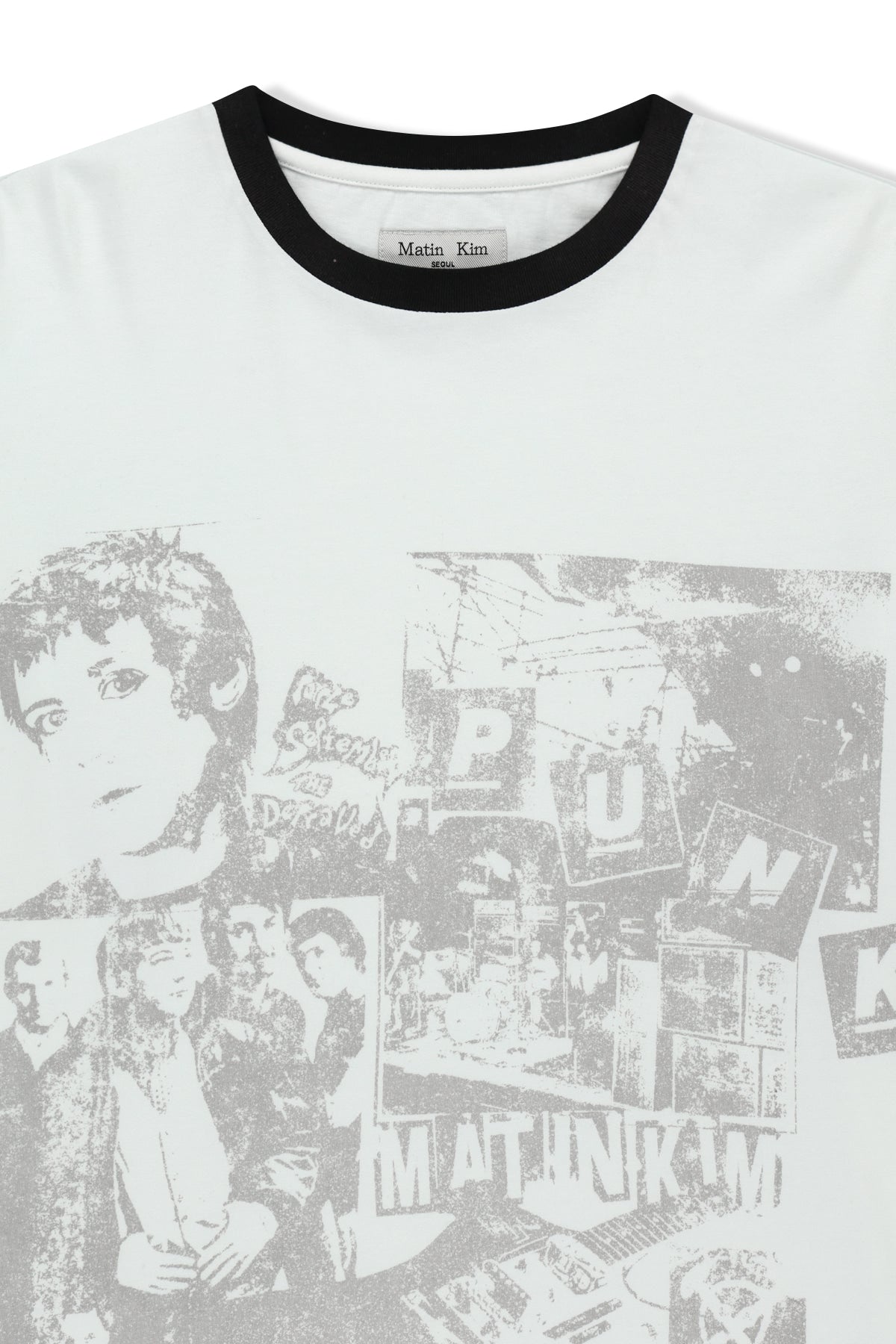 Matin Kim - Matin Punk Graffiti Top (White) product image 3 | TRAB K-Fashion Australia