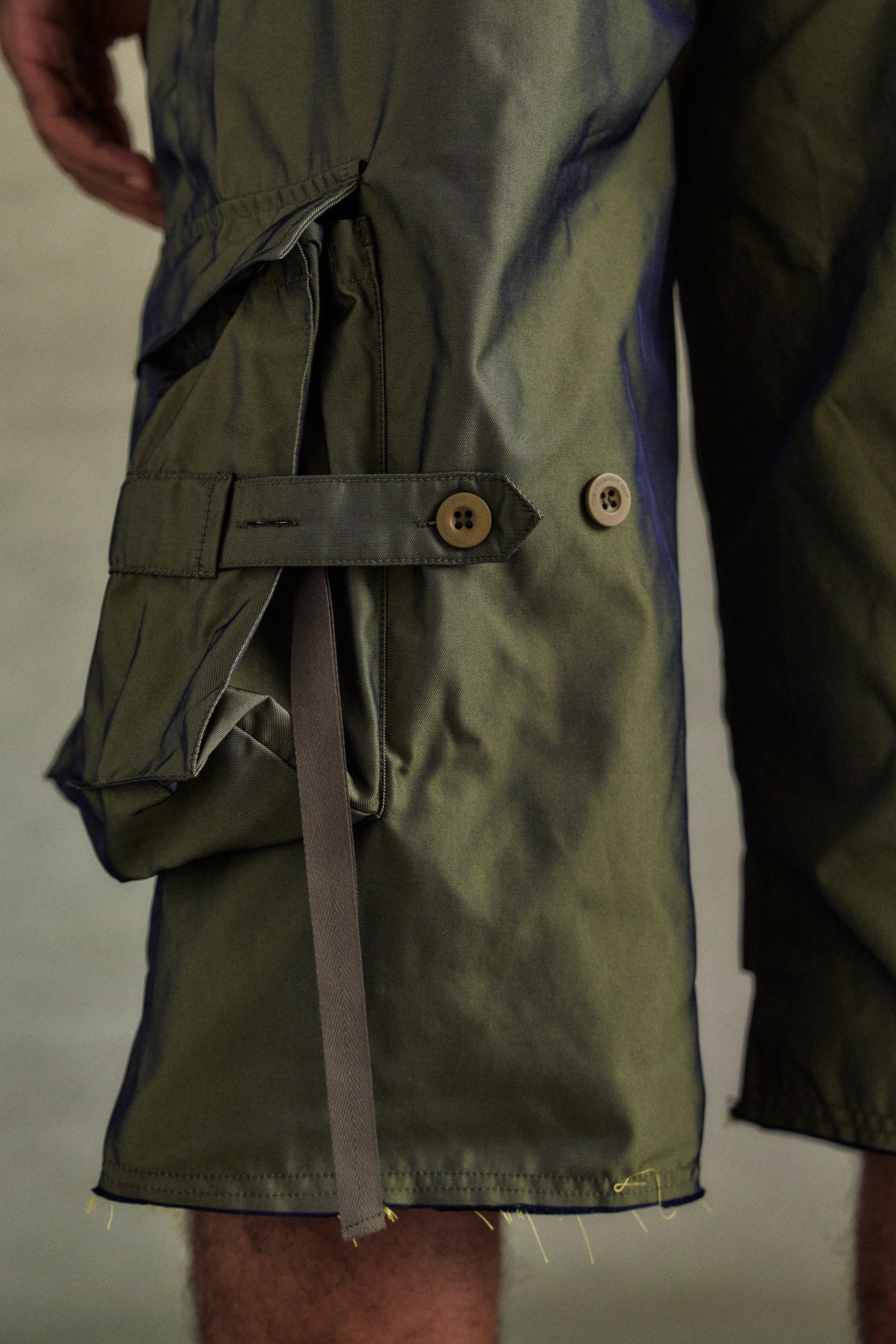 Andersson Bell - Nadrin Multi Pocket Cargo Shorts (Khaki) product image 4 | TRAB K-Fashion Australia