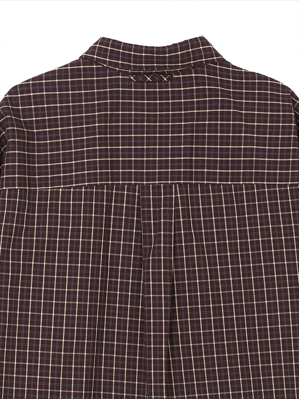Kijun - Ivy Classic Check Shirt (Burgundy) product image 10 | TRAB K-Fashion Australia