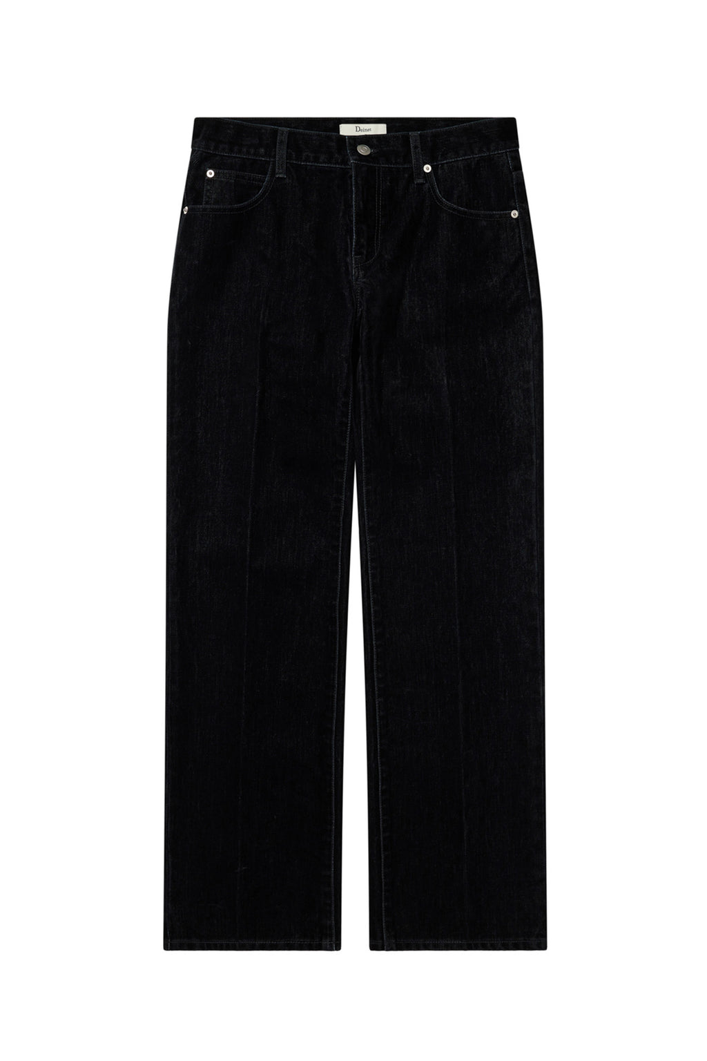 Deinet - Velvet Washed Boot Cut Denim Pants (Black) product image 10 | TRAB K-Fashion Australia