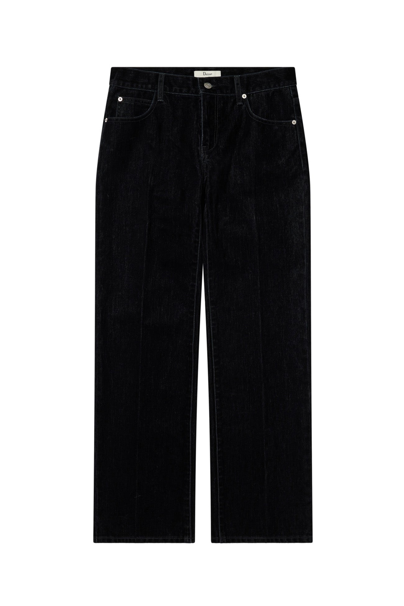Deinet - Velvet Washed Boot Cut Denim Pants (Black) product image 10 | TRAB K-Fashion Australia
