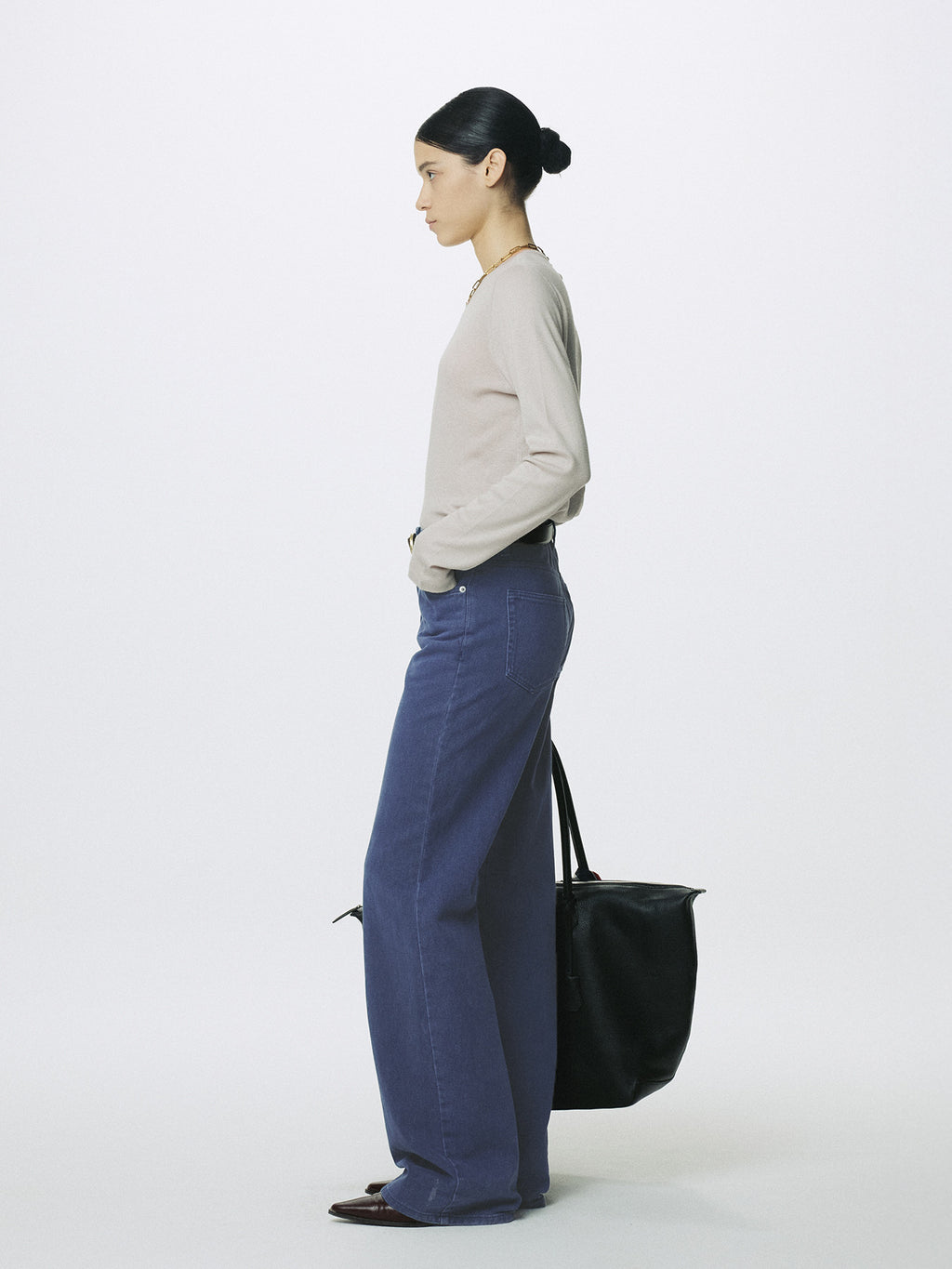 Tonywack - Cotton Cashmere Essential Top (Arctic Grey) product image 2 | TRAB K-Fashion Australia
