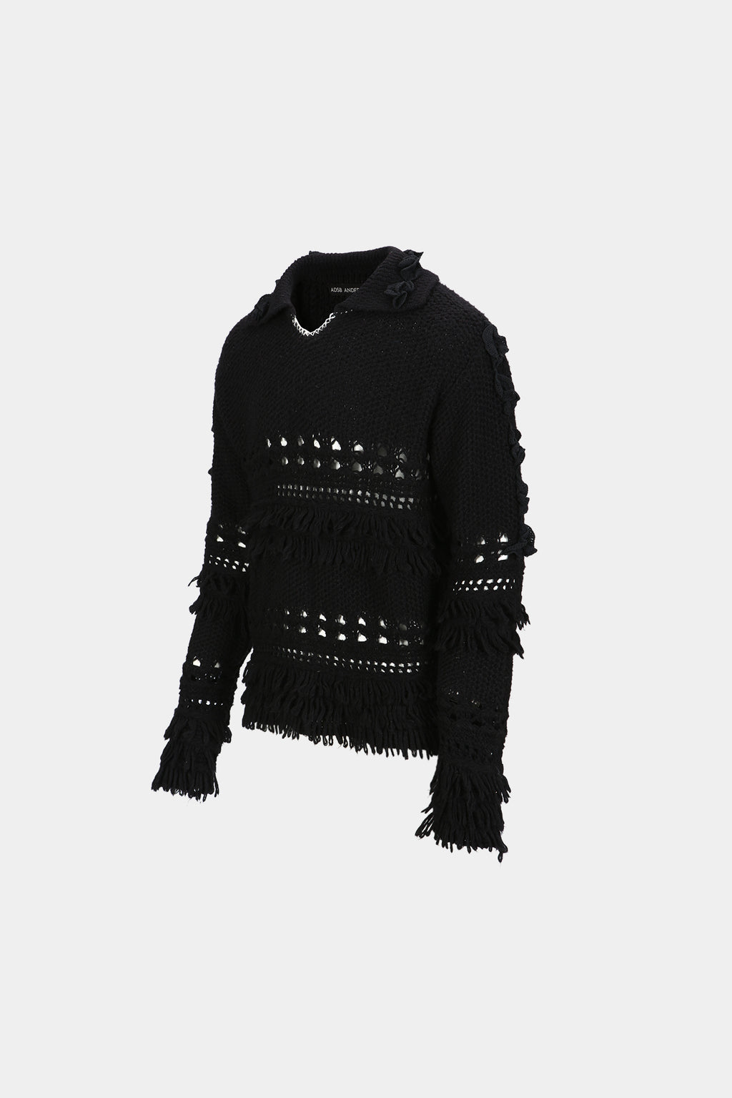 Andersson Bell - Loches Flower Polo Sweater (Black) product image 9 | TRAB K-Fashion Australia