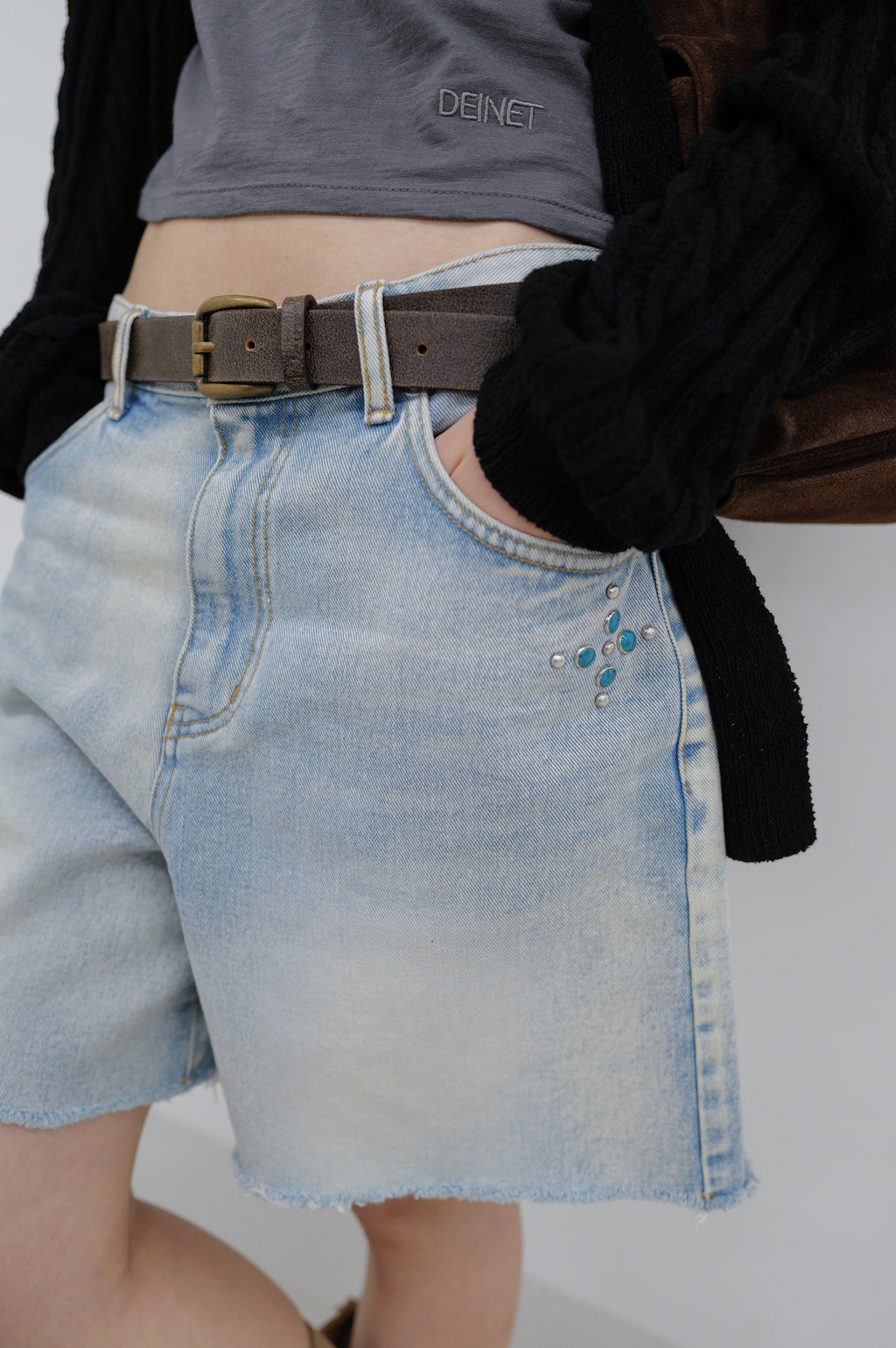 Deinet - Deinet Cable Cardigan (Black) product image 11 | TRAB K-Fashion Australia