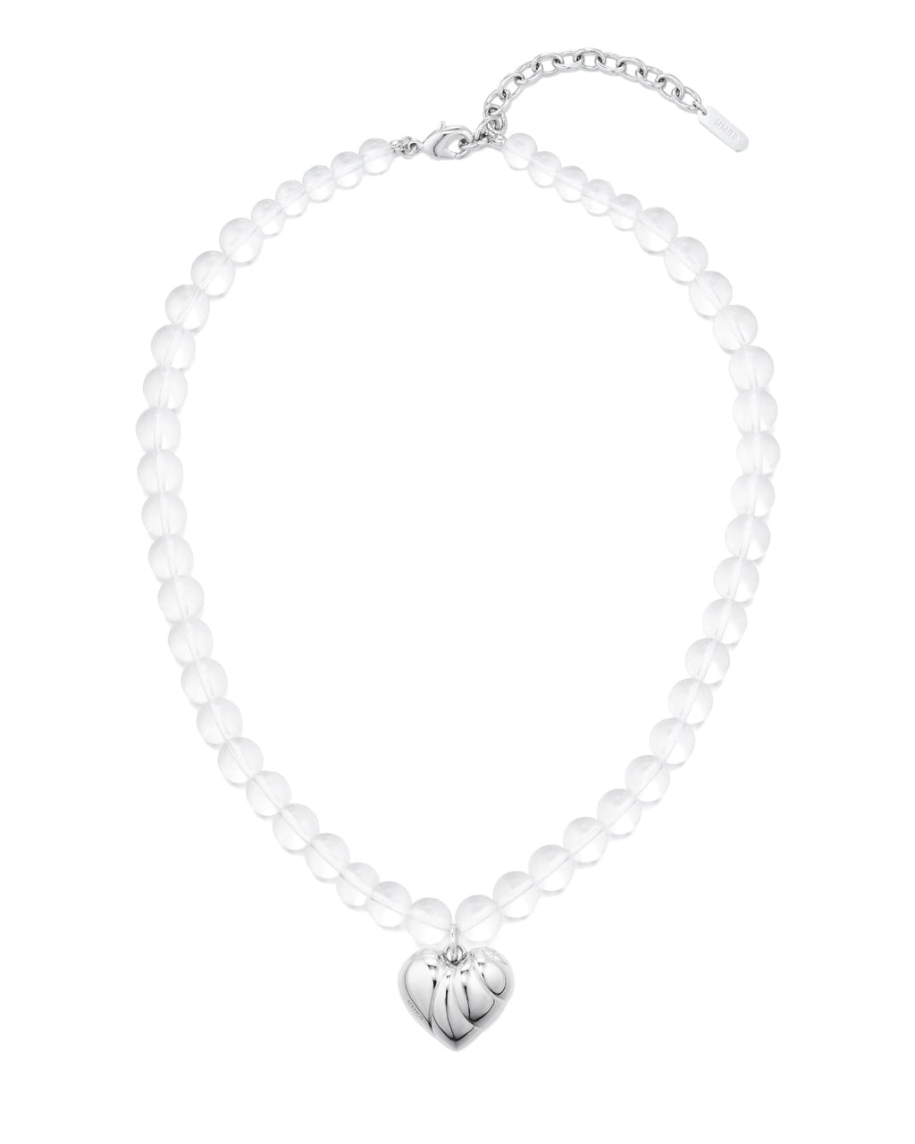 Numbering - Clear Quartz Necklace with Wavy Heart Pendant #5777 product image 4 | TRAB K-Fashion Australia
