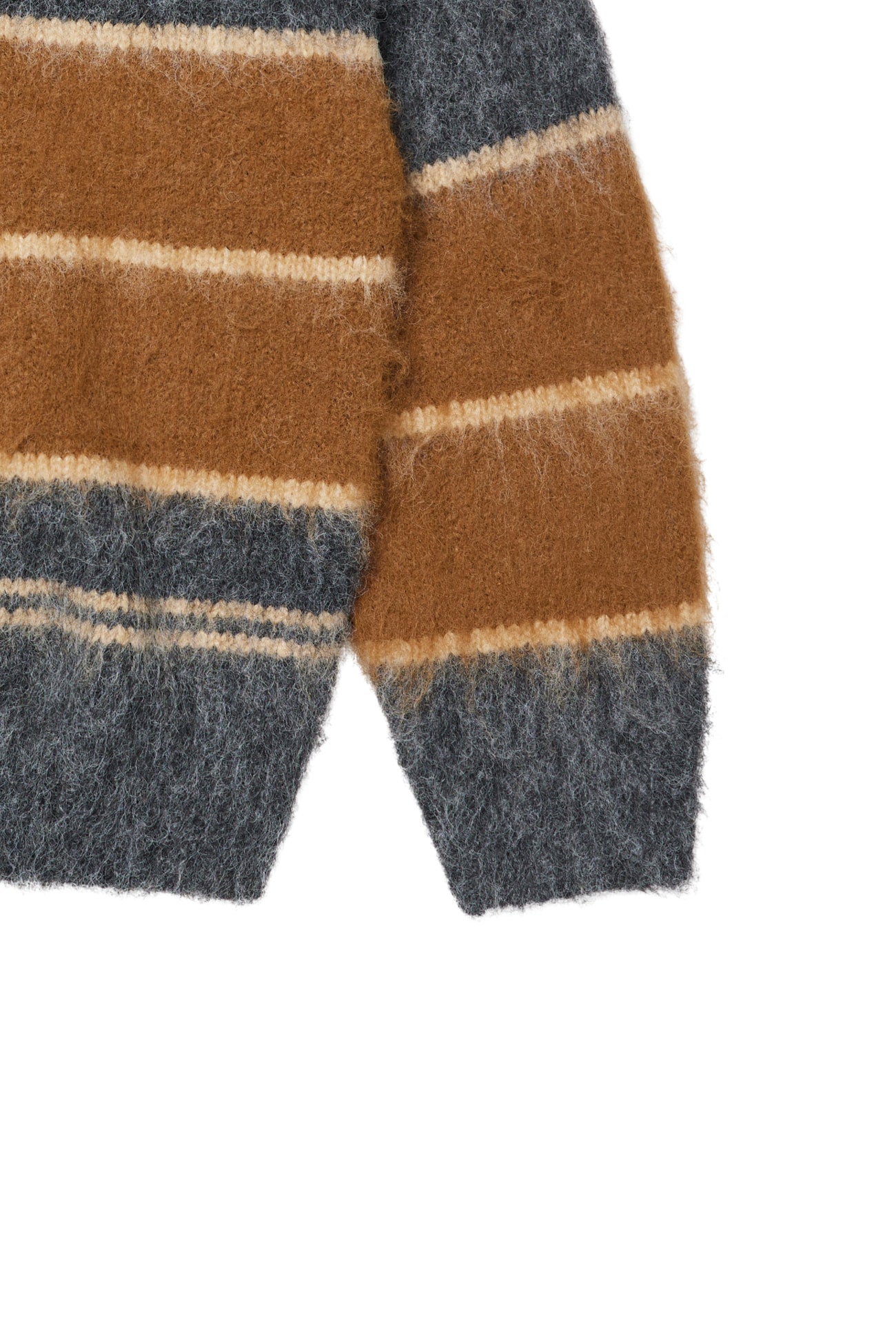 Deinet - Wool Blended Stripe Knit Cardigan (Grey) product image 11 | TRAB K-Fashion Australia