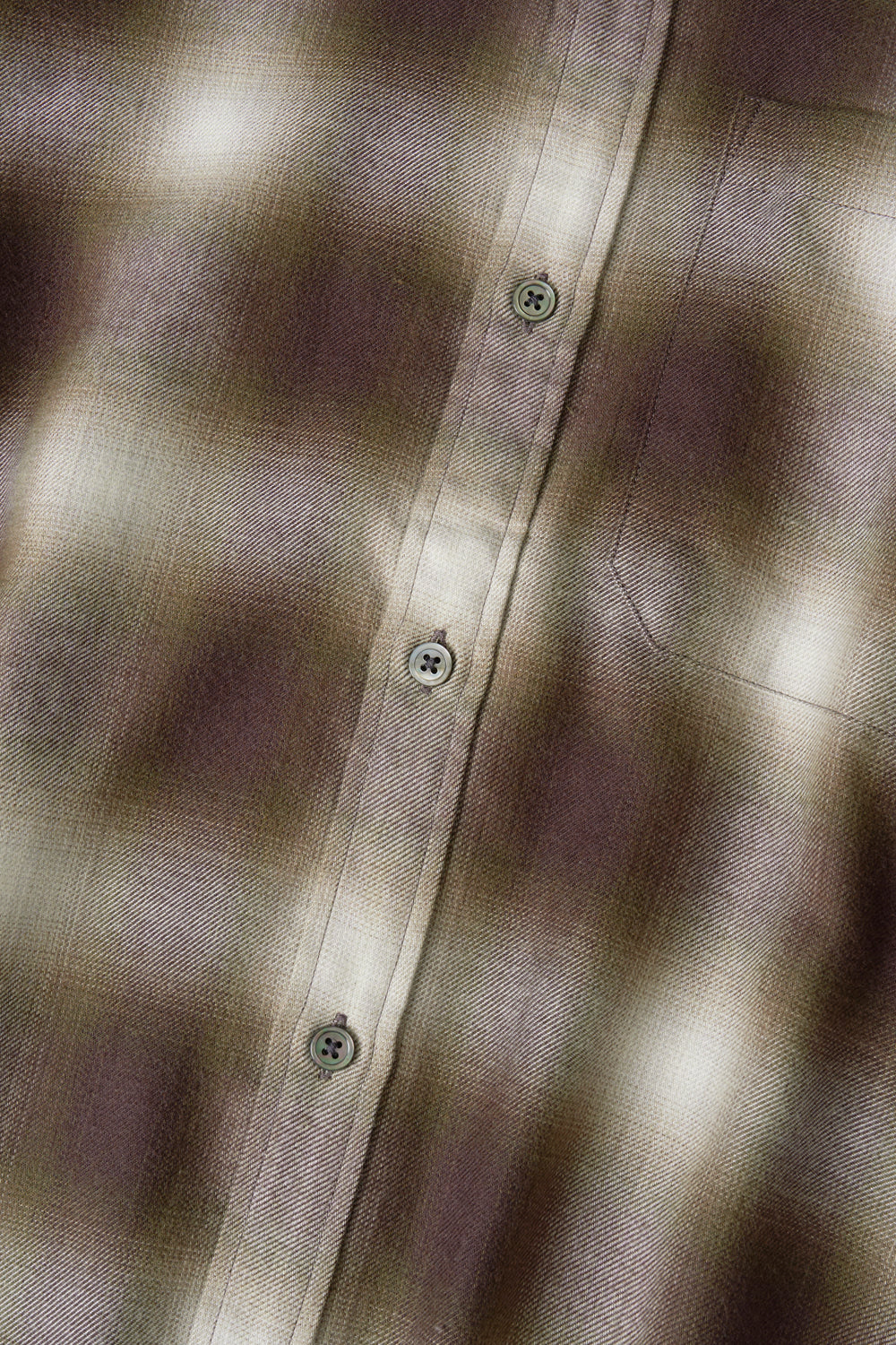 Hatchingroom - Regular Shirt Ombre Check (Khaki/Brown) product image 4 | TRAB K-Fashion Australia