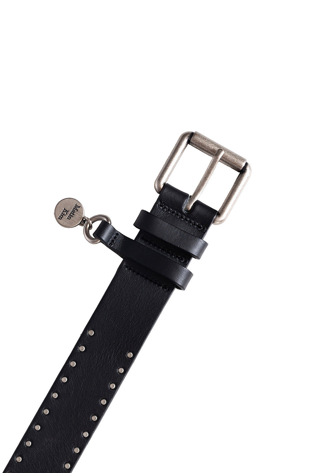 Matin Kim - Mini Dot Stud Leather Belt (Black) product image 4 | TRAB K-Fashion Australia