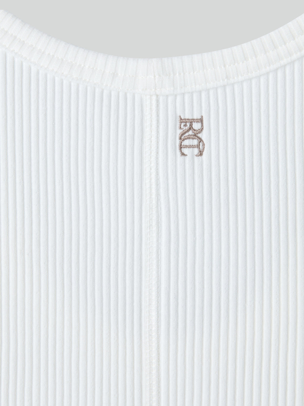 Recto - Ribbed Tank Top (Off White) product image 4 | TRAB K-Fashion Australia