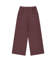 Coyseio - Washed Button Tab Pants (Wine) product image 1 | TRAB K-Fashion Australia