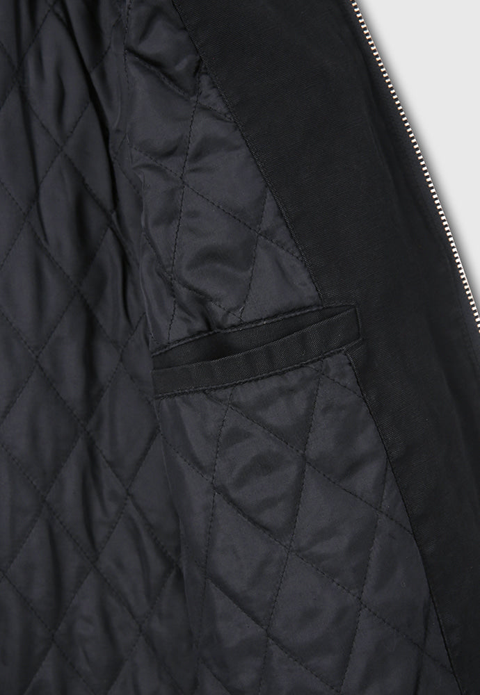 Tonywack - Leather Collar Garment-Washed Zip Work Jacket (Faded Black) product image 12 | TRAB K-Fashion Australia