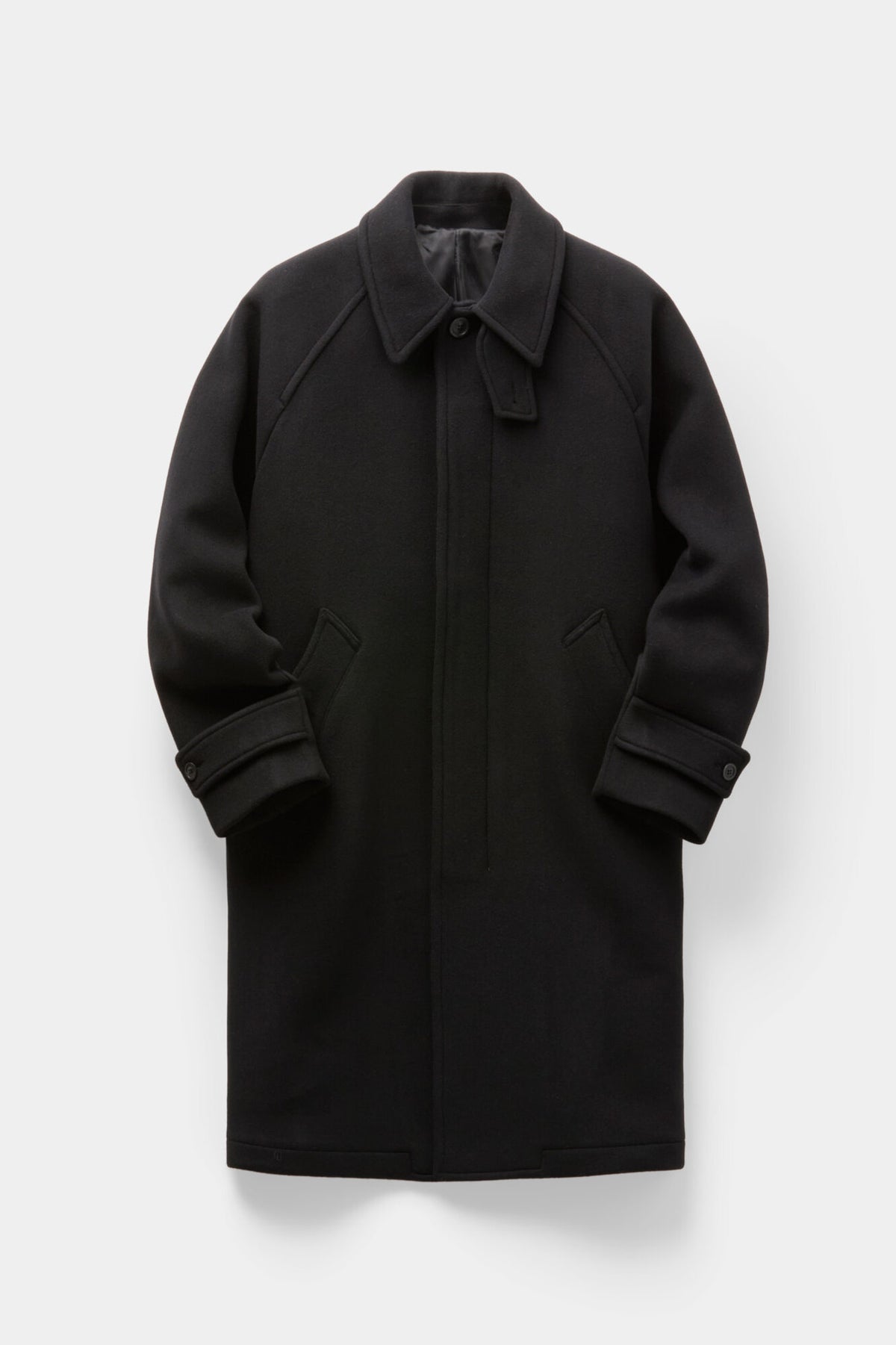 Coor - Belandi Cashmere Blend Balmacaan Coat (Black) product image 1 | TRAB K-Fashion Australia