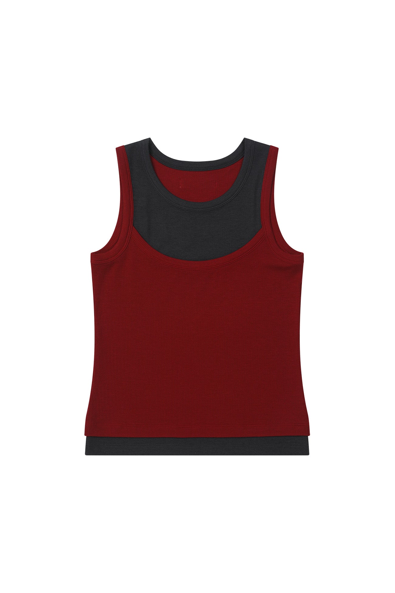 Deinet - D-Contrast Sleeveless (Red) product image 1 | TRAB K-Fashion Australia