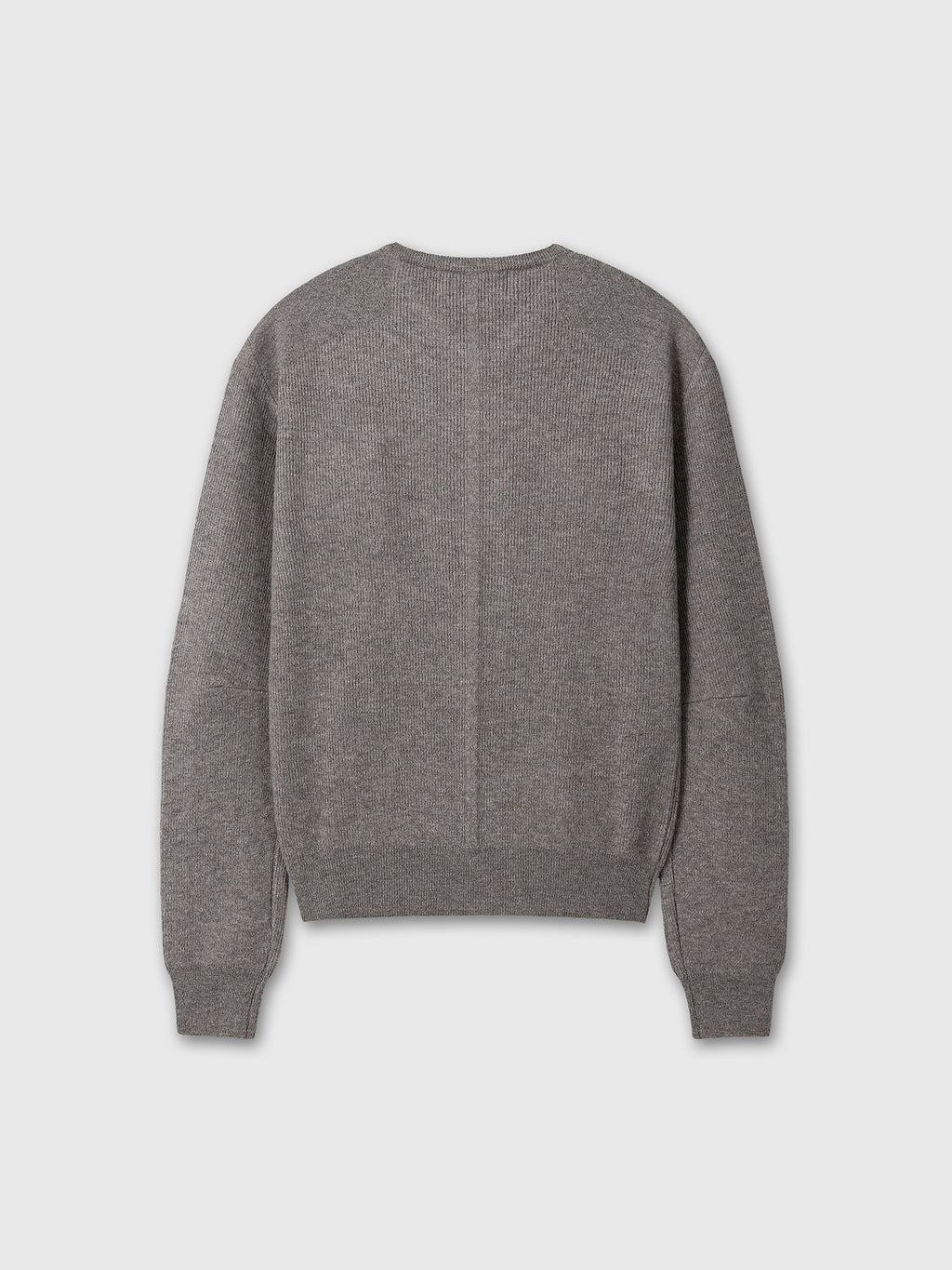 Tonywack - Super Fine Wool Commando V-Neck Knit (Taupe Melange) product image 12 | TRAB K-Fashion Australia