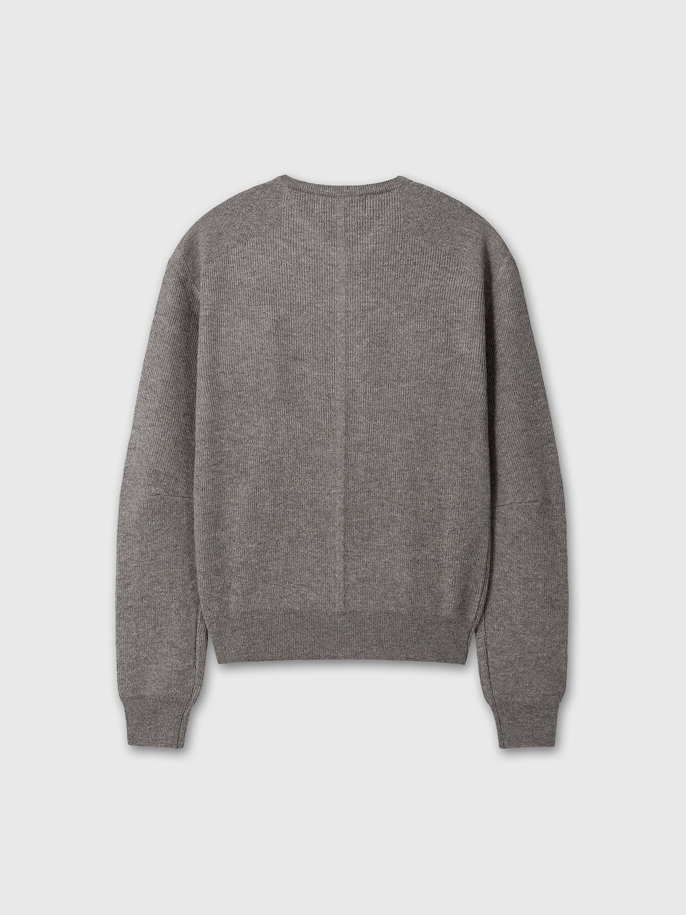 Tonywack - Super Fine Wool Commando V-Neck Knit (Taupe Melange) product image 12 | TRAB K-Fashion Australia