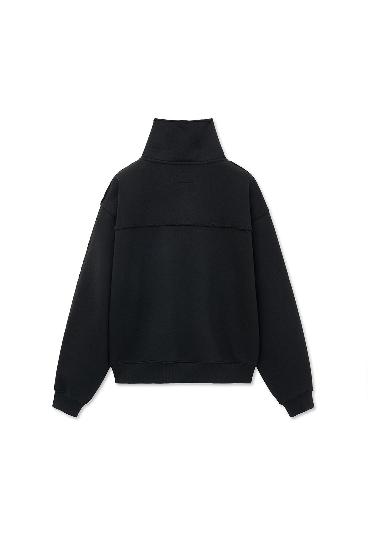 Matin Kim - Cut Out Half Zip Sweatshirt (Black) product image 3 | TRAB K-Fashion Australia