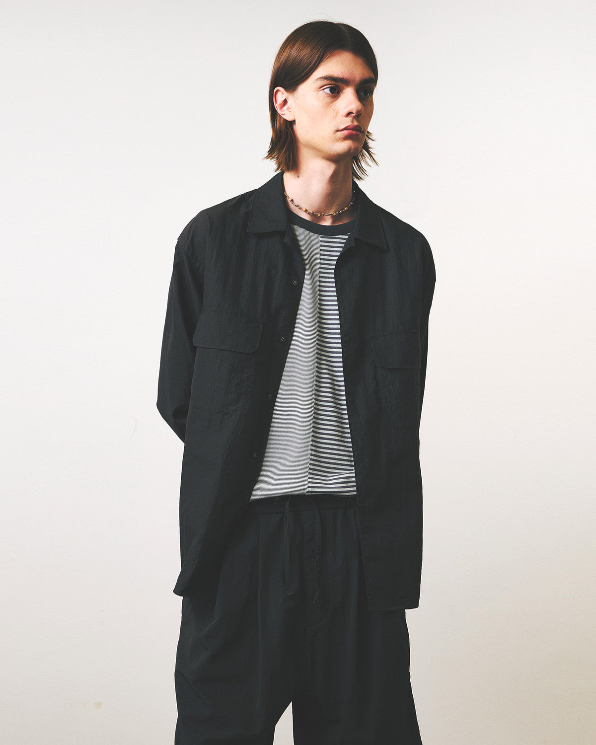 Eastlogue - Comfy Wide Shirts (Charcoal Twill) product image 3 | TRAB K-Fashion Australia