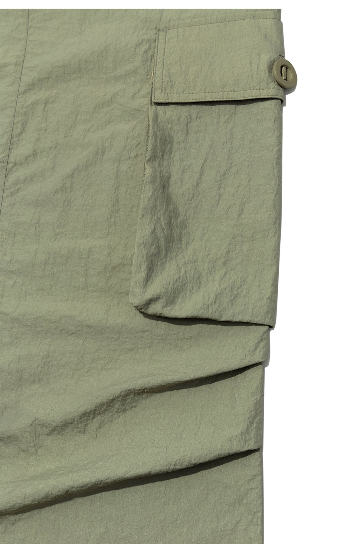 Matin Kim - String Nylon Cargo Skirt (Khaki) product image 4 | TRAB K-Fashion Australia