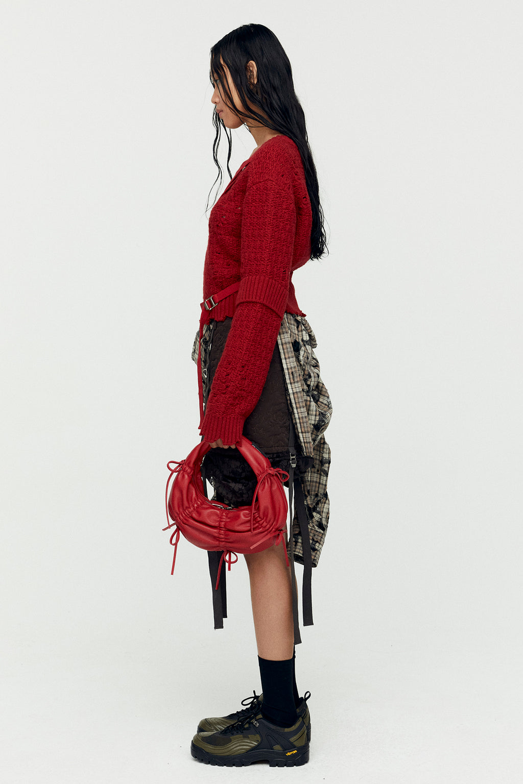 Andersson Bell - Nora Strap Knit Pullover (Scarlet) product image 3 | TRAB K-Fashion Australia