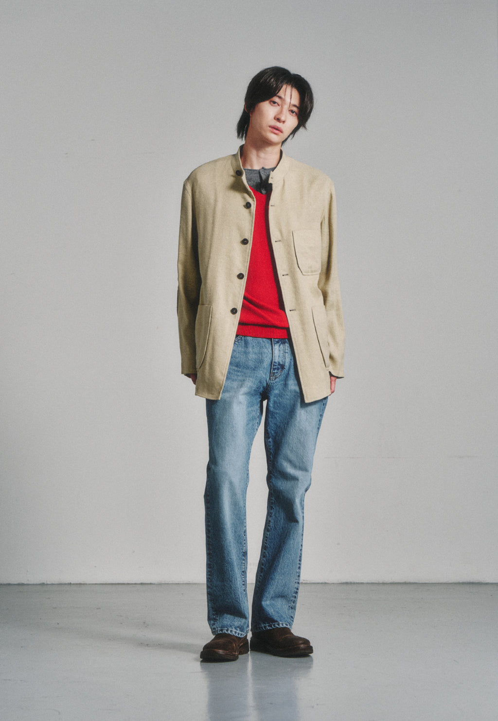 Art if acts - Silk French Forestiere Jacket (Beige) product image 5 | TRAB K-Fashion Australia