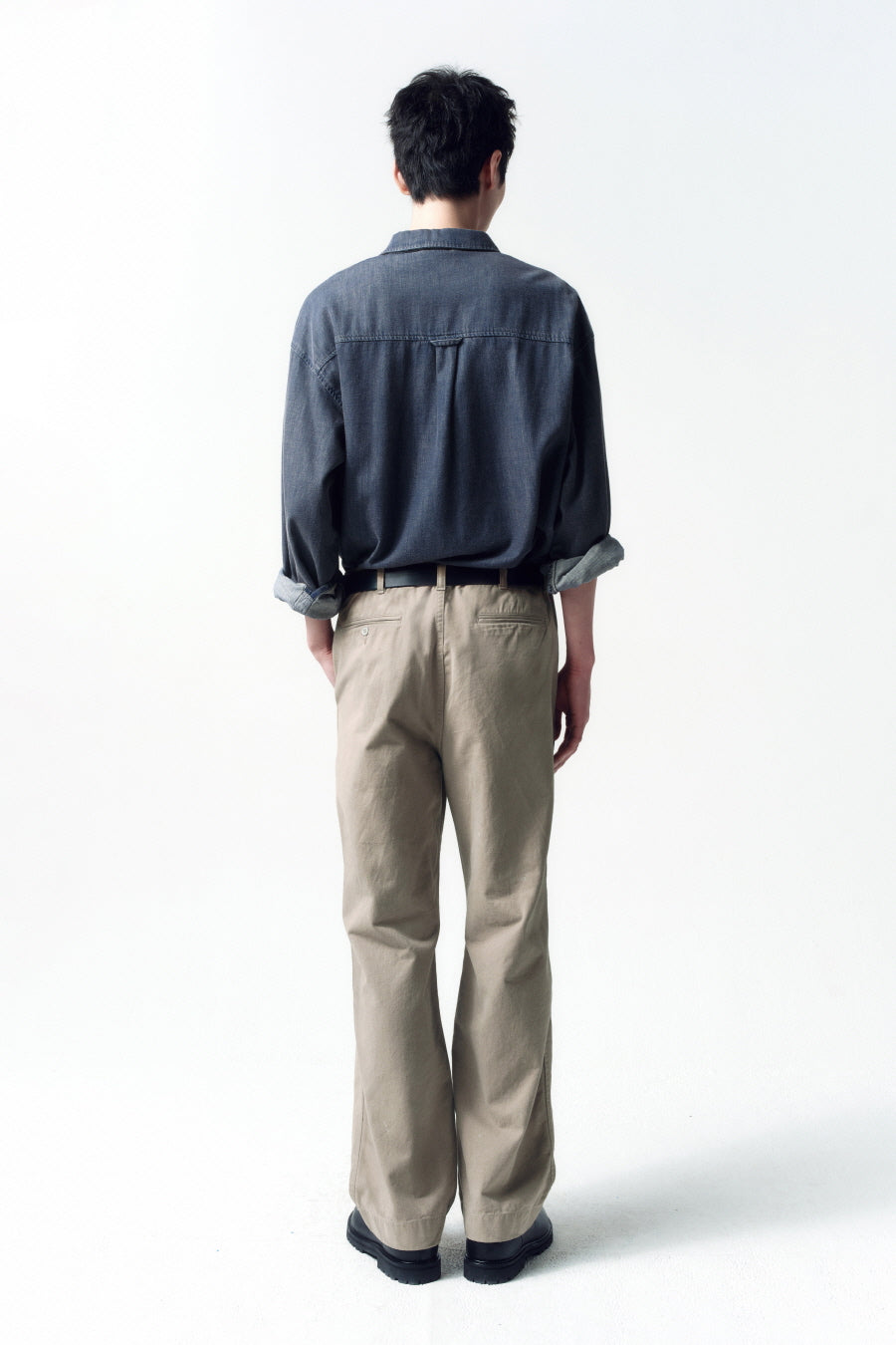 Insilence - Vintage Washed Denim Shirt (Vintage Indigo) product image 4 | TRAB K-Fashion Australia