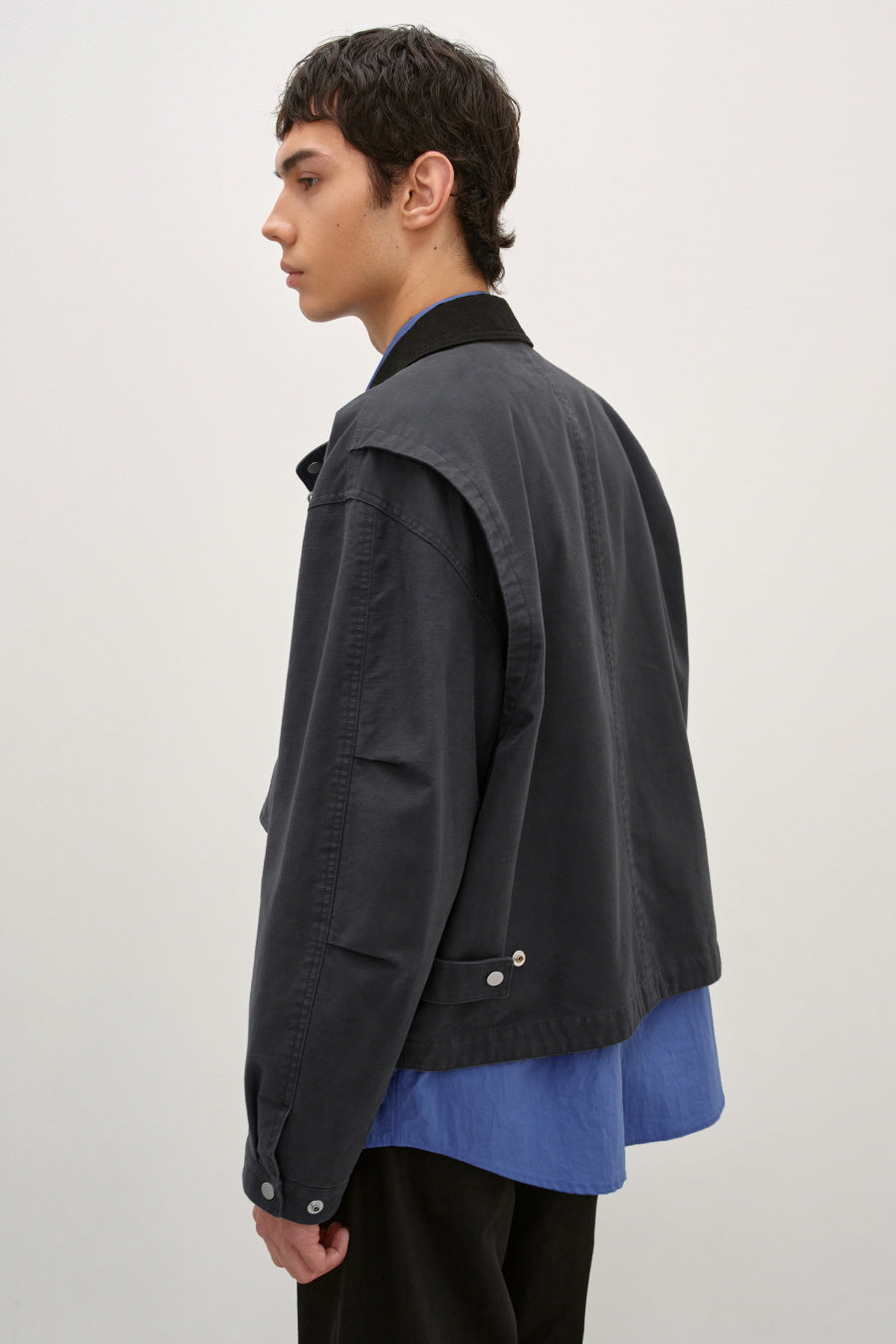 Insilence - Back Satin MK3 Flight Jacket (Anthracite) product image 4 | TRAB K-Fashion Australia