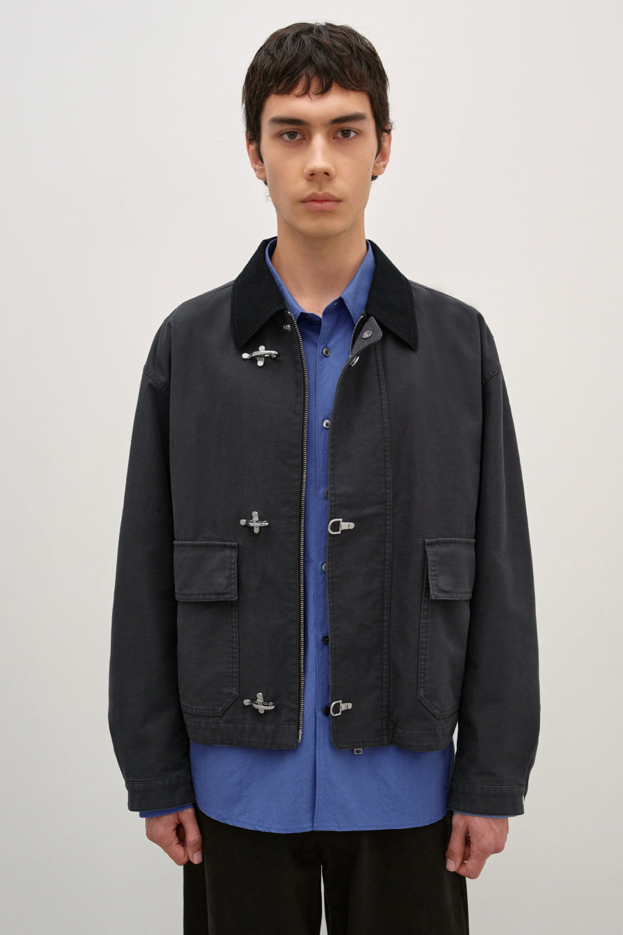 Insilence - Back Satin MK3 Flight Jacket (Anthracite) product image 2 | TRAB K-Fashion Australia