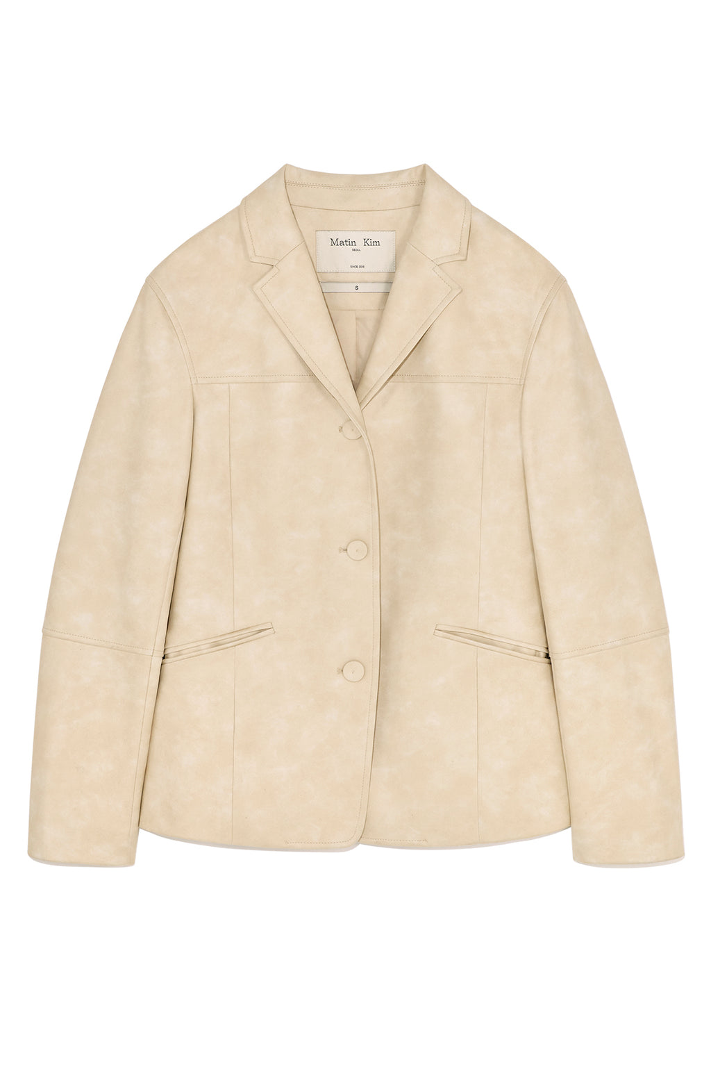 Matin Kim - Leather Single Blazer (Black) product image 13 | TRAB K-Fashion Australia