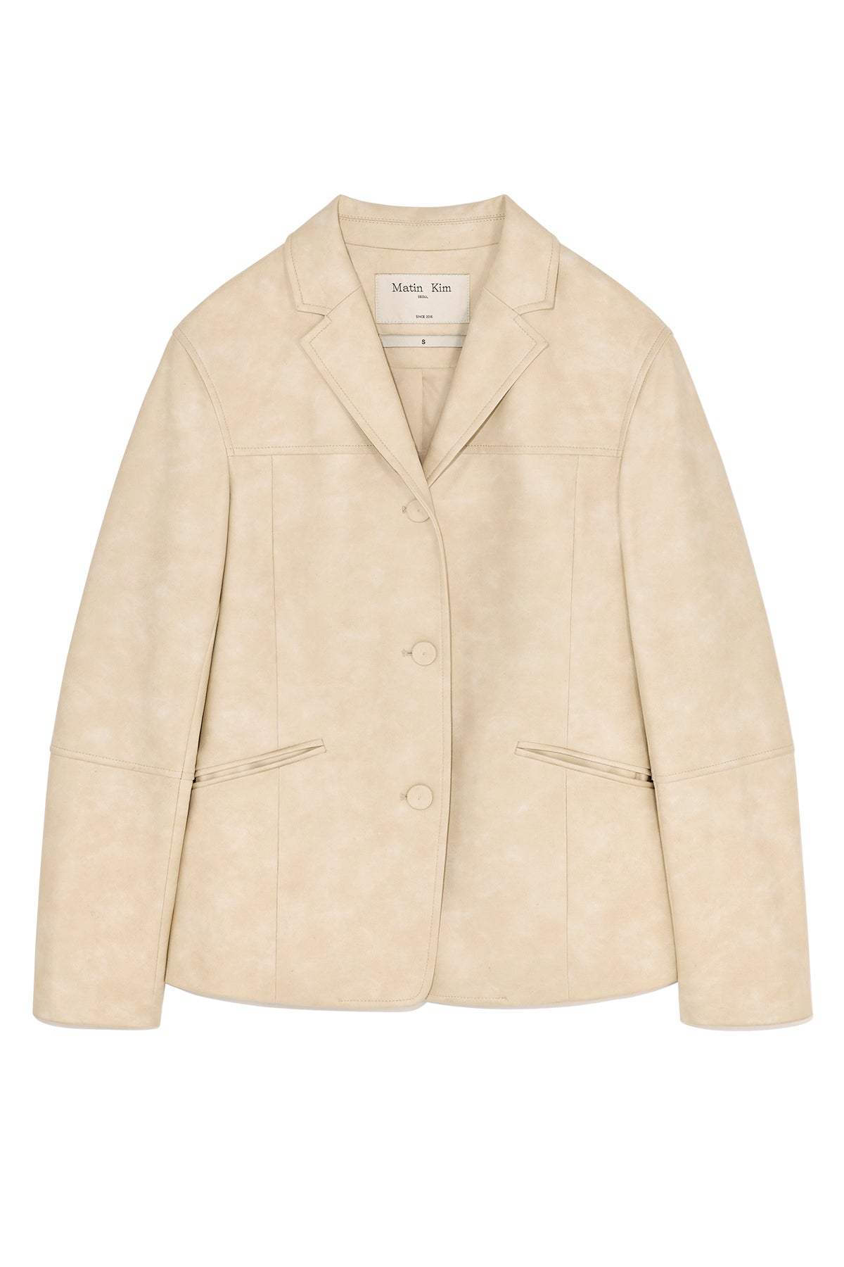 Matin Kim - Leather Single Blazer (Black) product image 13 | TRAB K-Fashion Australia