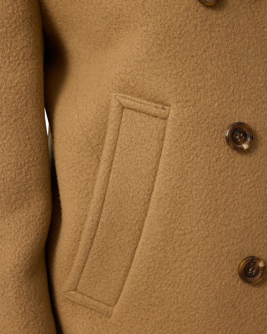 Kimhe Kim - Classic Pea Coat (Beige) product image 9 | TRAB K-Fashion Australia