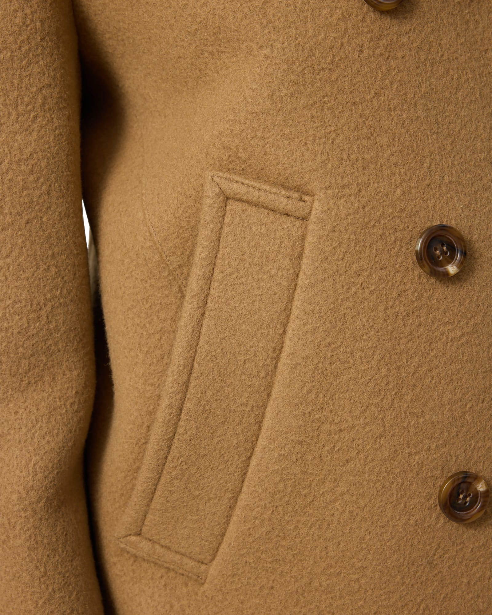 Kimhe Kim - Classic Pea Coat (Beige) product image 9 | TRAB K-Fashion Australia