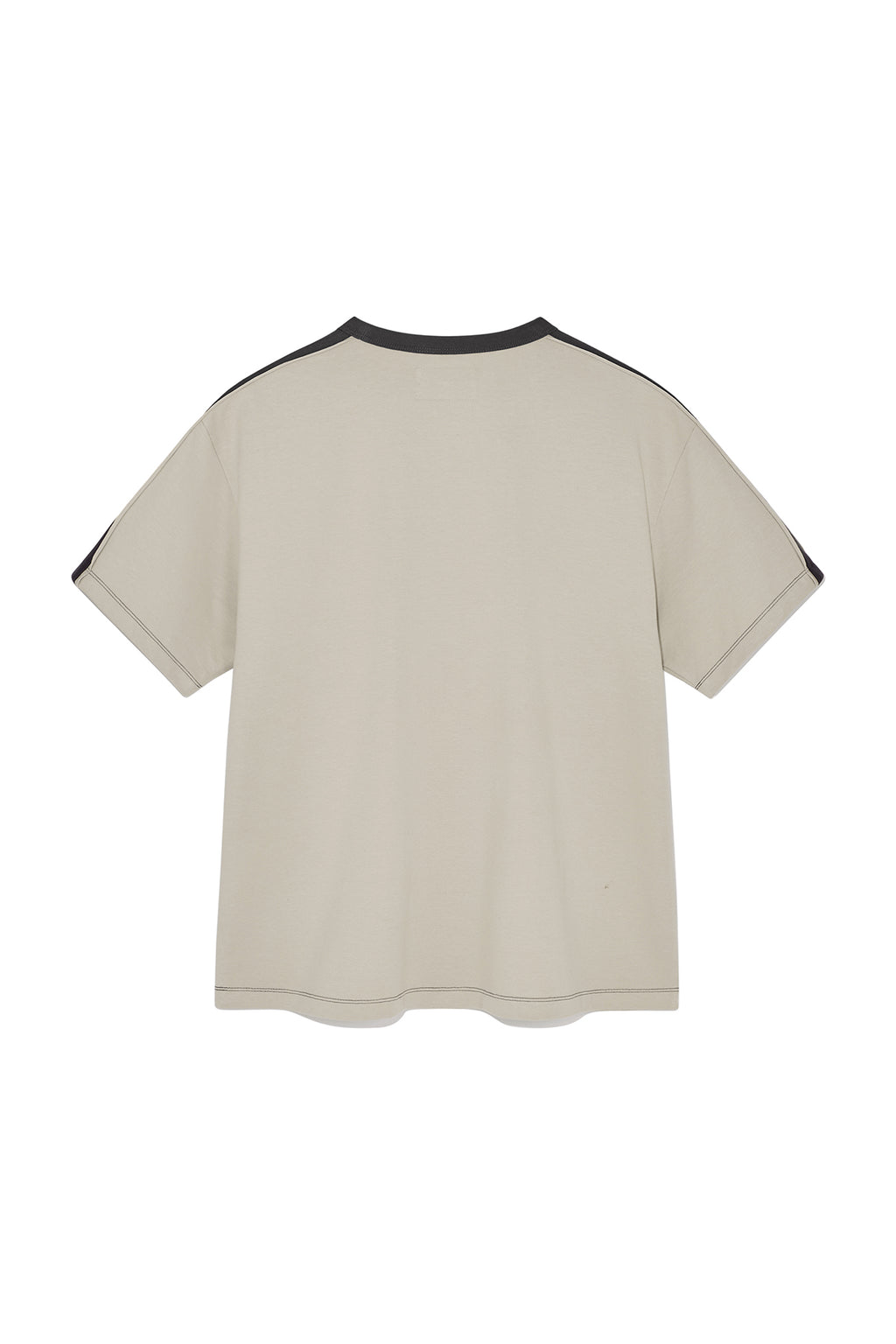 Matin Kim - Color Line Point Logo Top (Beige) product image 2 | TRAB K-Fashion Australia