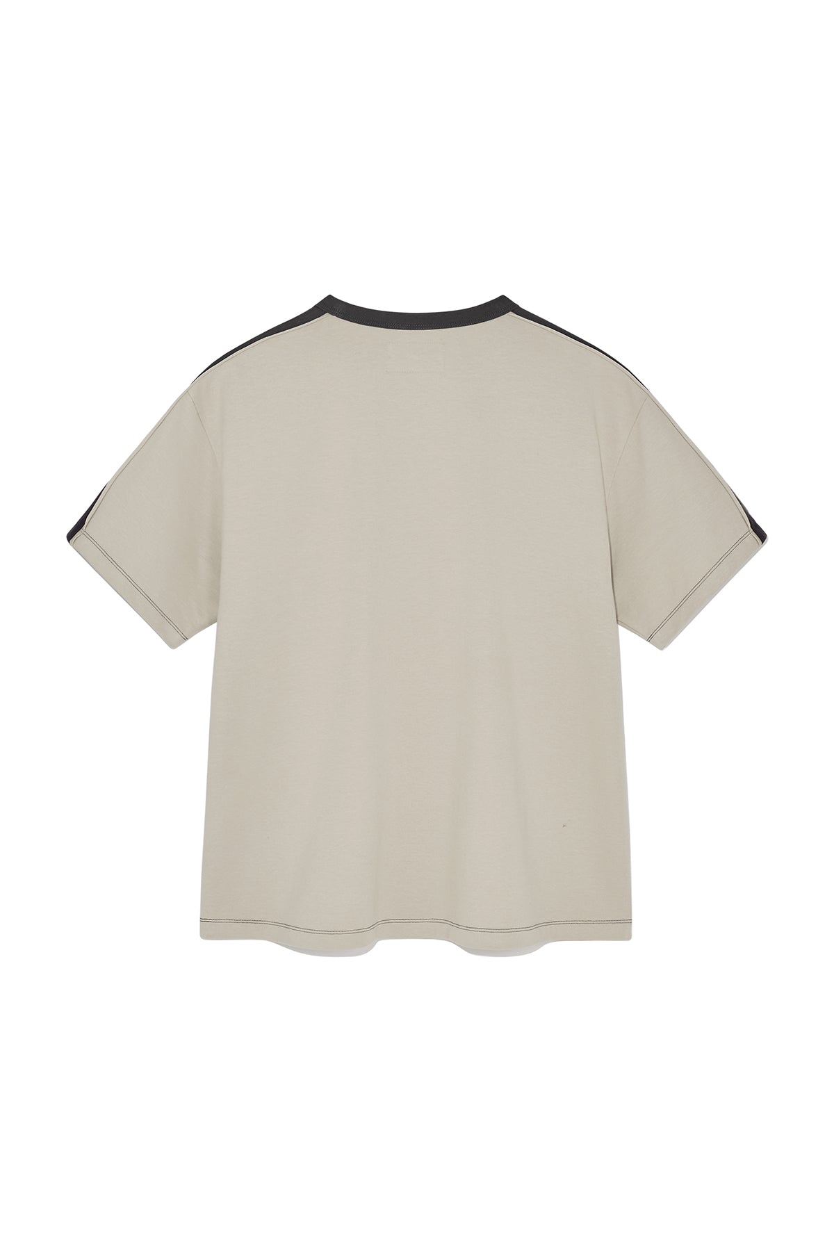 Matin Kim - Color Line Point Logo Top (Beige) product image 2 | TRAB K-Fashion Australia