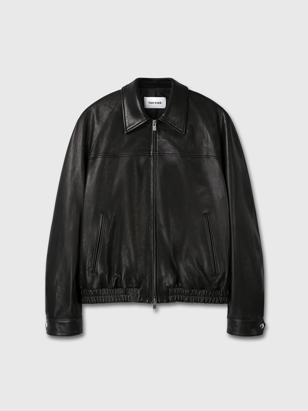 Tonywack - Vintage Lamb Leather Bomber Jacket (Black) product image 10 | TRAB K-Fashion Australia