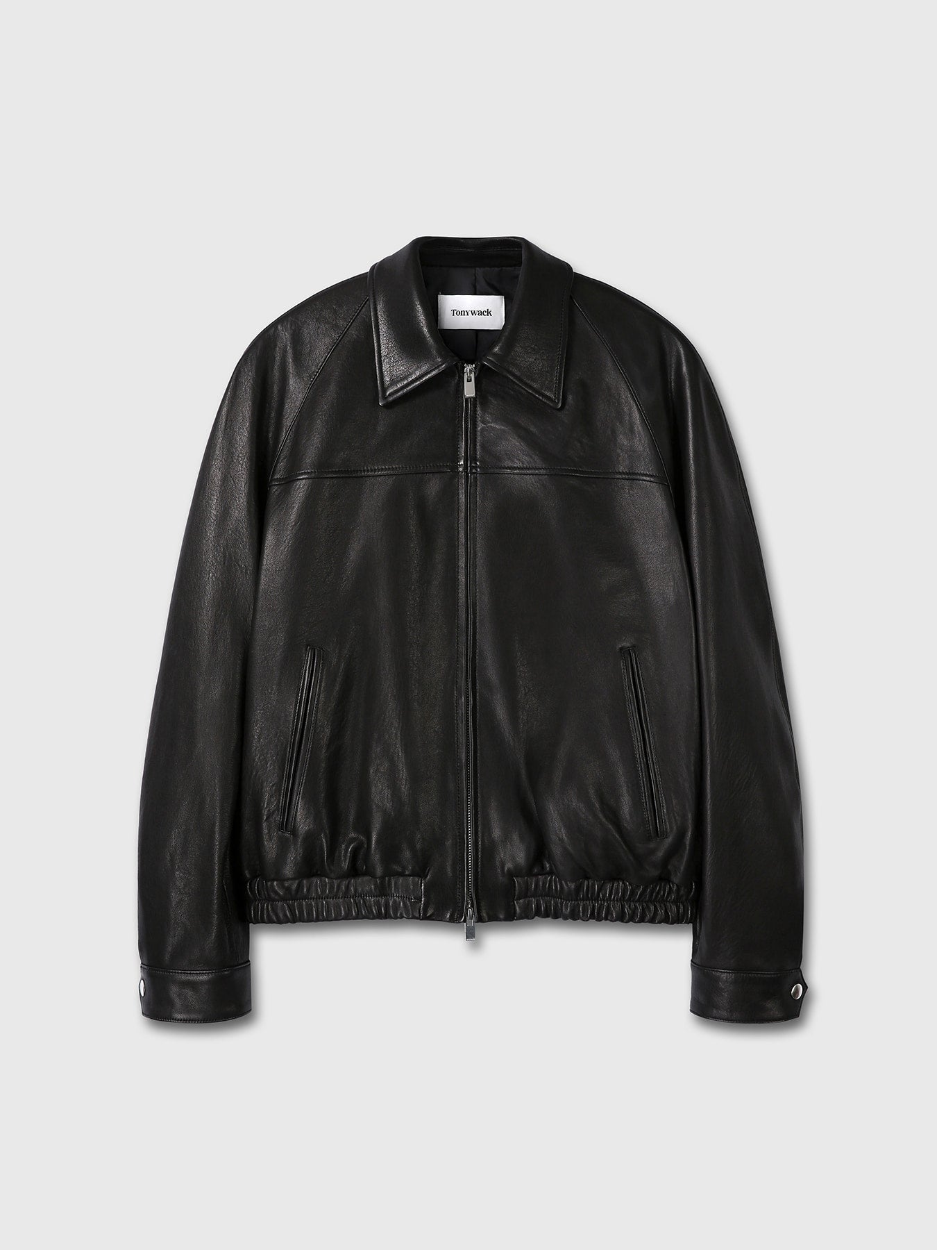 Tonywack - Vintage Lamb Leather Bomber Jacket (Black) product image 10 | TRAB K-Fashion Australia