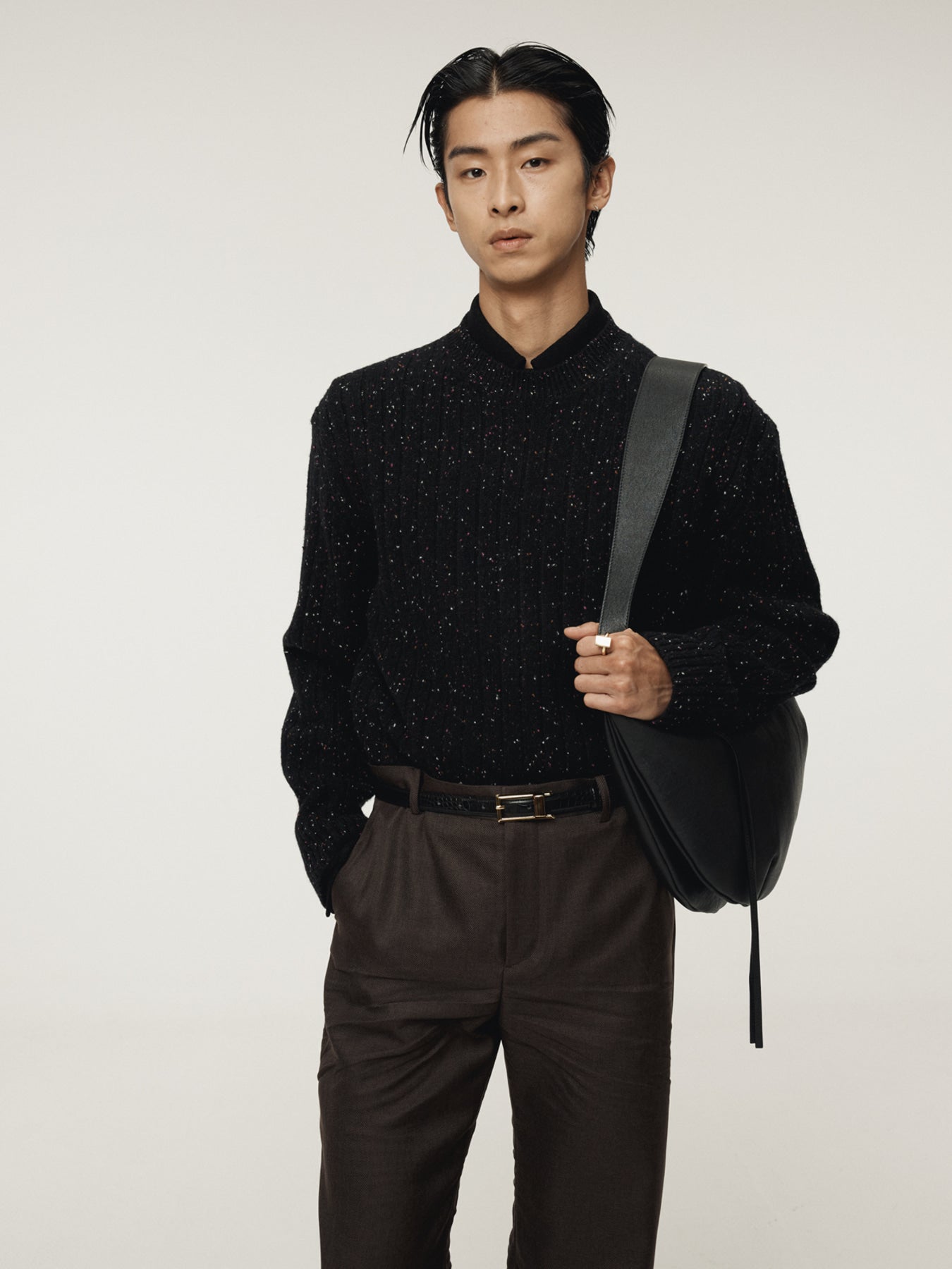 Recto - Candy Boucle Knit Top (Black) product image 6 | TRAB K-Fashion Australia