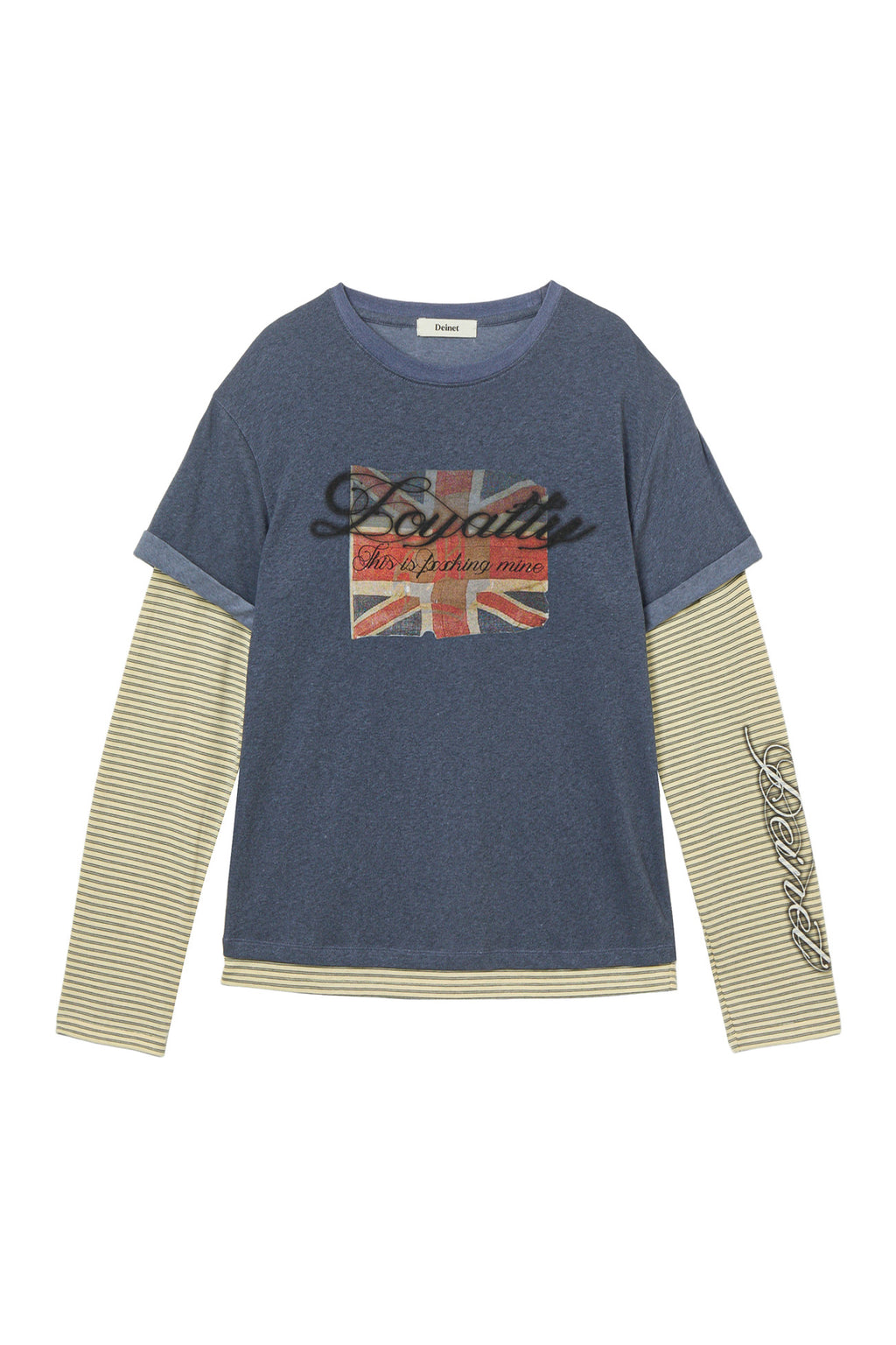 Deinet - Layered Vintage Long Sleeve (Navy) product image 1 | TRAB K-Fashion Australia