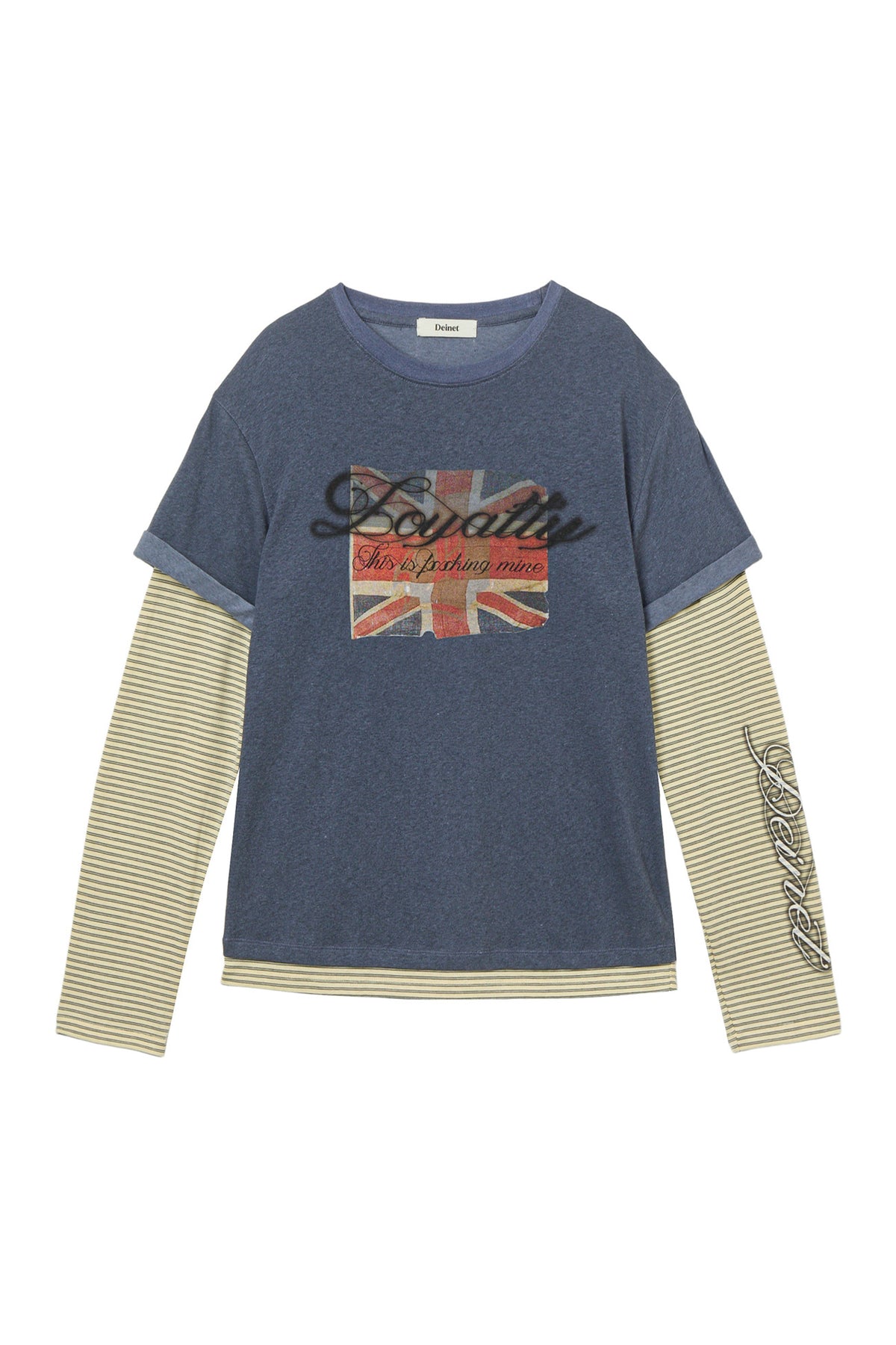 Deinet - Layered Vintage Long Sleeve (Navy) product image 1 | TRAB K-Fashion Australia