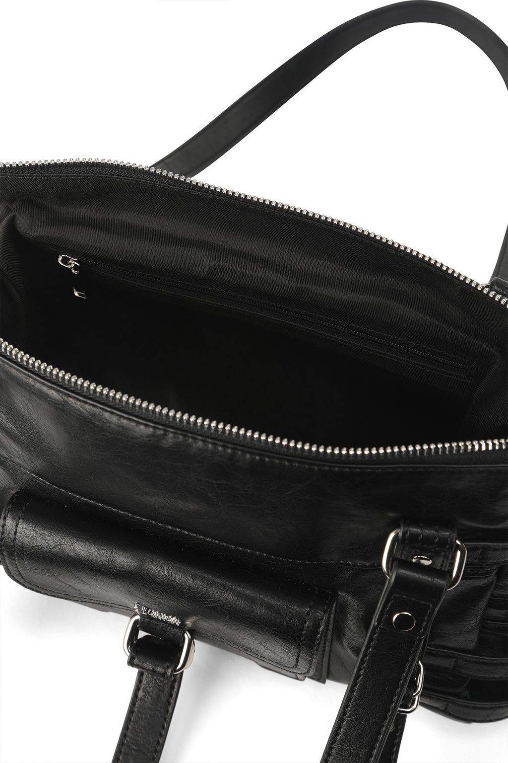 Deinet - Belted Pocket Mini Shoulder Bag (Black) product image 9 | TRAB K-Fashion Australia