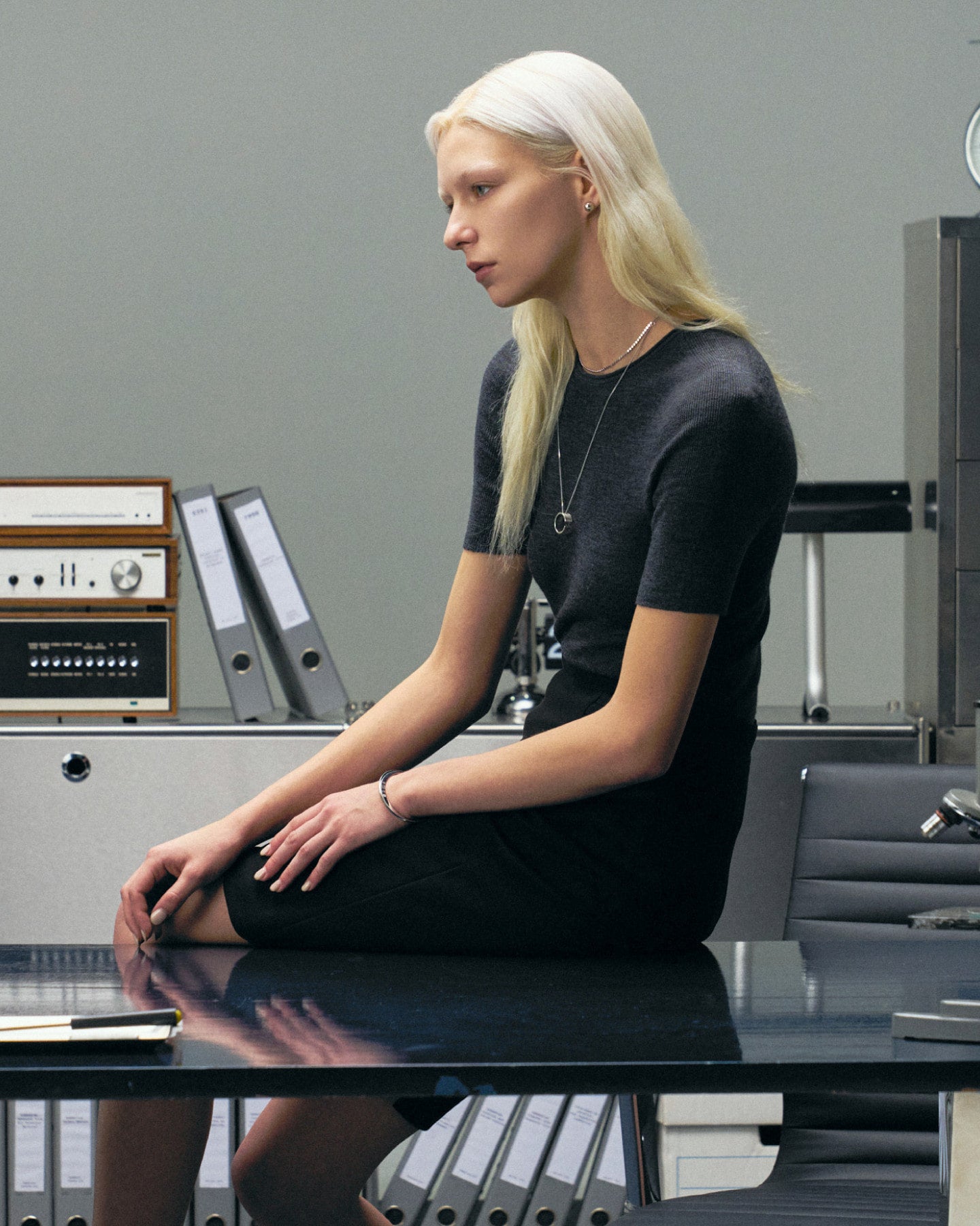 Numbering - Sleek Open Cuff #7952 product image 3 | TRAB K-Fashion Australia