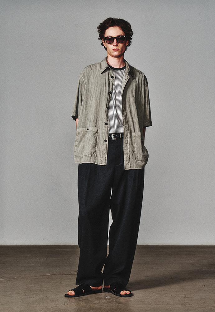 Art if acts - Garment Dyed Two Pocket Half Shirt (Cliff) product image 2 | TRAB K-Fashion Australia