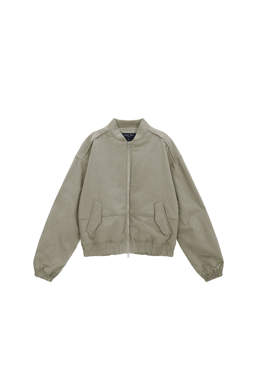 Matin Kim - Cotton Bomber Jumper (Beige) product image 1 | TRAB K-Fashion Australia